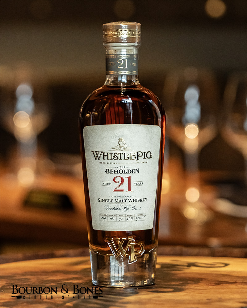 WhistlePig The Béhôlden 21 Year Old Single Malt Whiskey